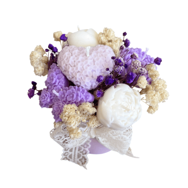 Violet Dream Candle Bouquet – Image 2