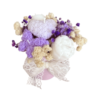 handmade soy candle bouquet