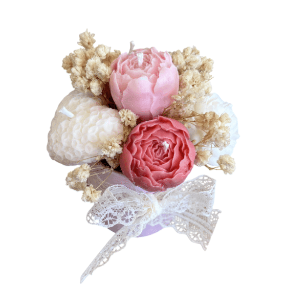Blush Peony Candle Bouquet