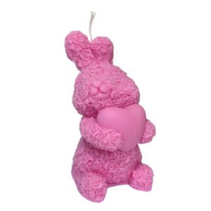 Bunny candle pink