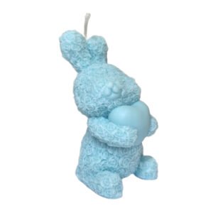 Bunny candle blue